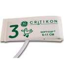 GE CRITIKON SOFT-CUF Neonatal Blood Pressure Cuff with 1-Tube Luer Connector - 6 to 11 cm