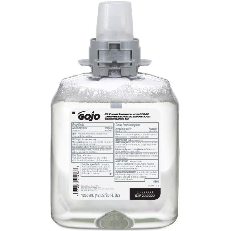 GOJO E2 Foam Handwash With PCMX Refill  For FMX-12 (1250 mL) (4/Case)