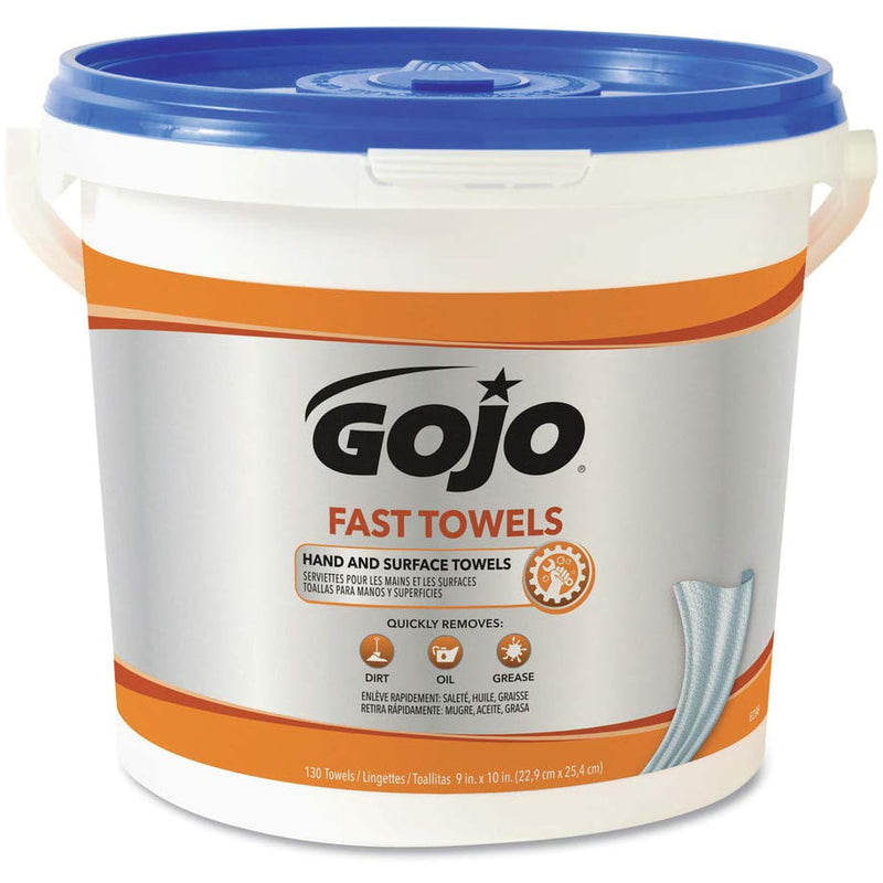 GOJO Fast Towels  Bucket of 130 (4/Case)