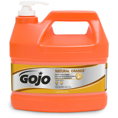 GOJO NATURAL ORANGE Smooth Hand Cleaner  1 Gallon w/ Pump Dispenser (4/Case)