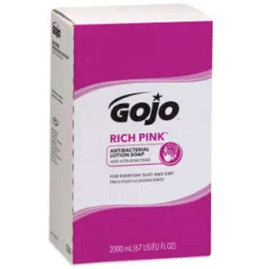 GOJO RICH PINK Antibacterial Lotion Soap Refill - For PRO TDX (4/Case)  2000 mL