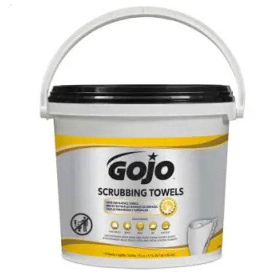 GOJO Scrubbing Towels  Bucket of 170 (2/Case)