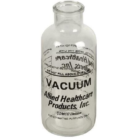 Gomco Glass Collection Bottle - 600 ml  With Rubber Cap and Tube Assembly