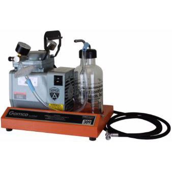 Gomco Model 309 AC Tabletop Aspirator  115 V / 50 Hz with 600 ml Glass Bottle