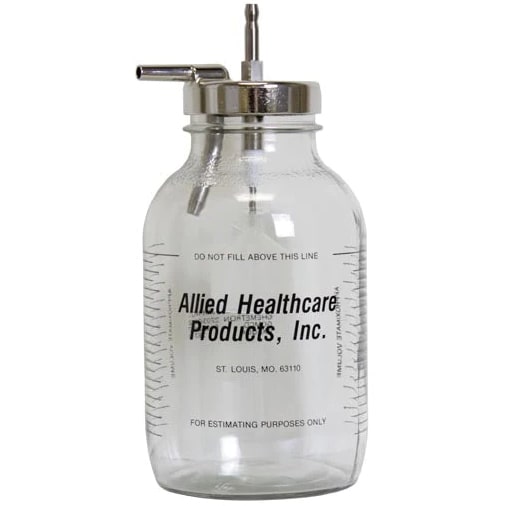 Gomco Polycarbonate Collection Bottle - 1200 ml  With Metal Cap and Float Assembly
