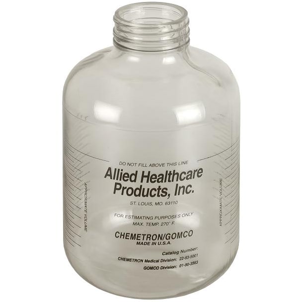 Gomco Polycarbonate Collection Bottle - 2800 ml  With Metal Cap and Float Assembly