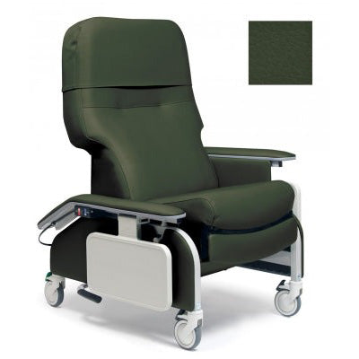 Graham-Field Lumex Deluxe Clinical Care Recliner With Drop Arms, Heat, & Massage  Moss