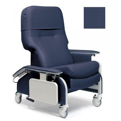 Graham-Field Lumex Deluxe Clinical Care Recliner With Drop Arms  Imperial Blue