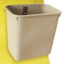 Harloff 8 Quart Plastic Waste Container installed