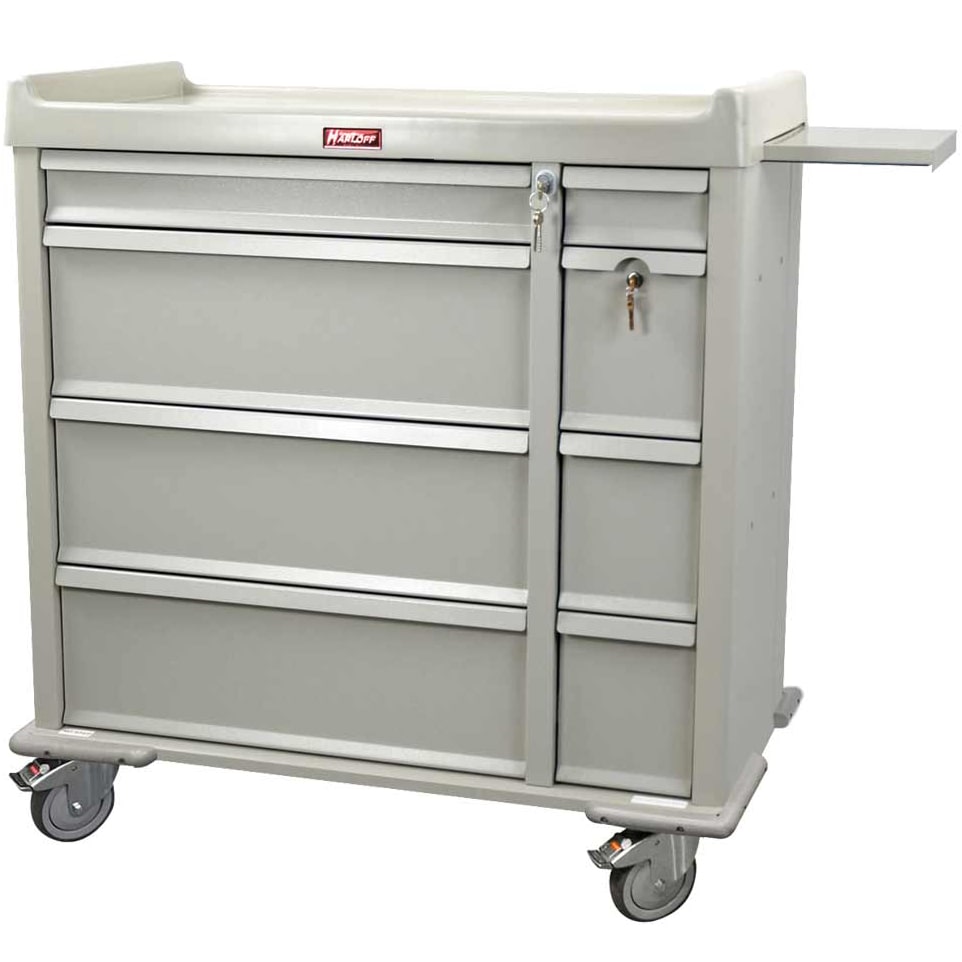 Harloff AL600PC Aluminum Punch Card Medication Cart