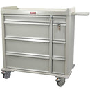 Harloff AL600PC Aluminum Punch Card Medication Cart