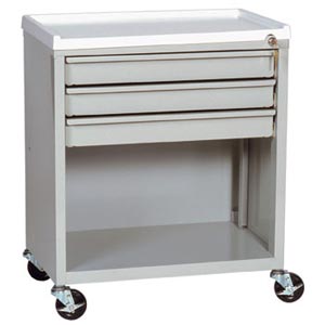 Harloff ETC-3 3 Drawer Treatment Cart  Yellow