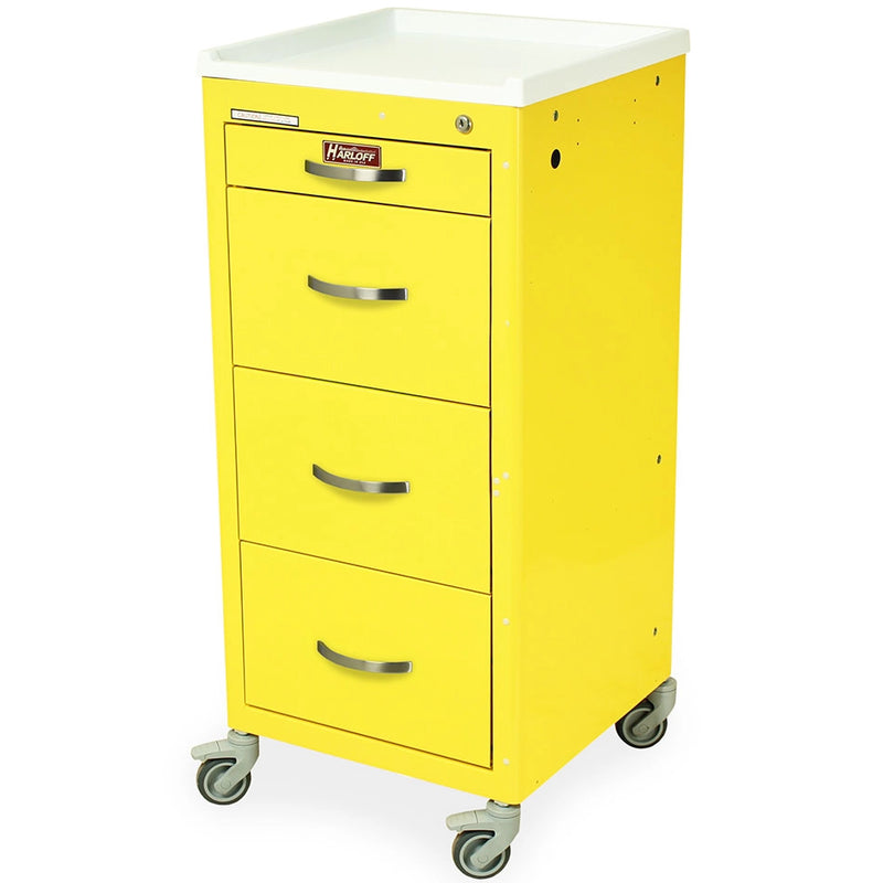 Harloff M3DS1830K04 M-Series Tall Isolation Cart - Yellow