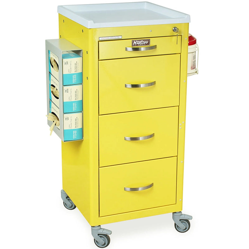 Harloff M3DS1830K04-PPE M-Series Tall PPE Isolation Cart with accessories