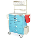 Harloff MDS3030E06+MD30-ANS3 M-Series Tall Anesthesia Cart - Light Blue