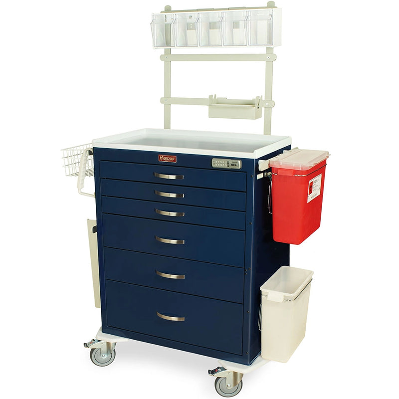 Harloff MDS3030E06+MD30-ANS3 M-Series Tall Anesthesia Cart