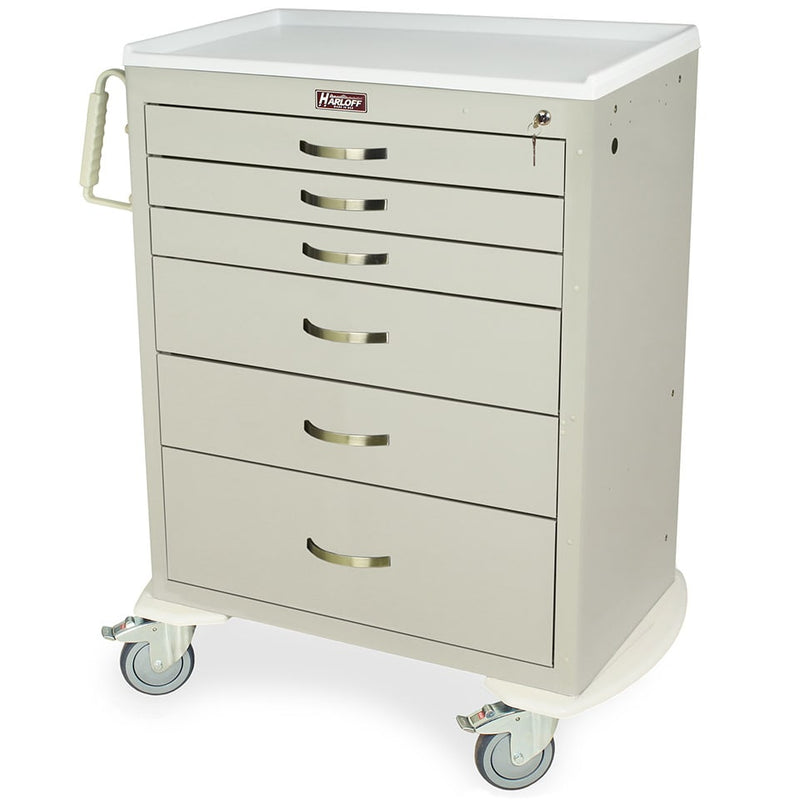 Harloff MDS3030K06 Tall Anesthesia Cart  Yellow