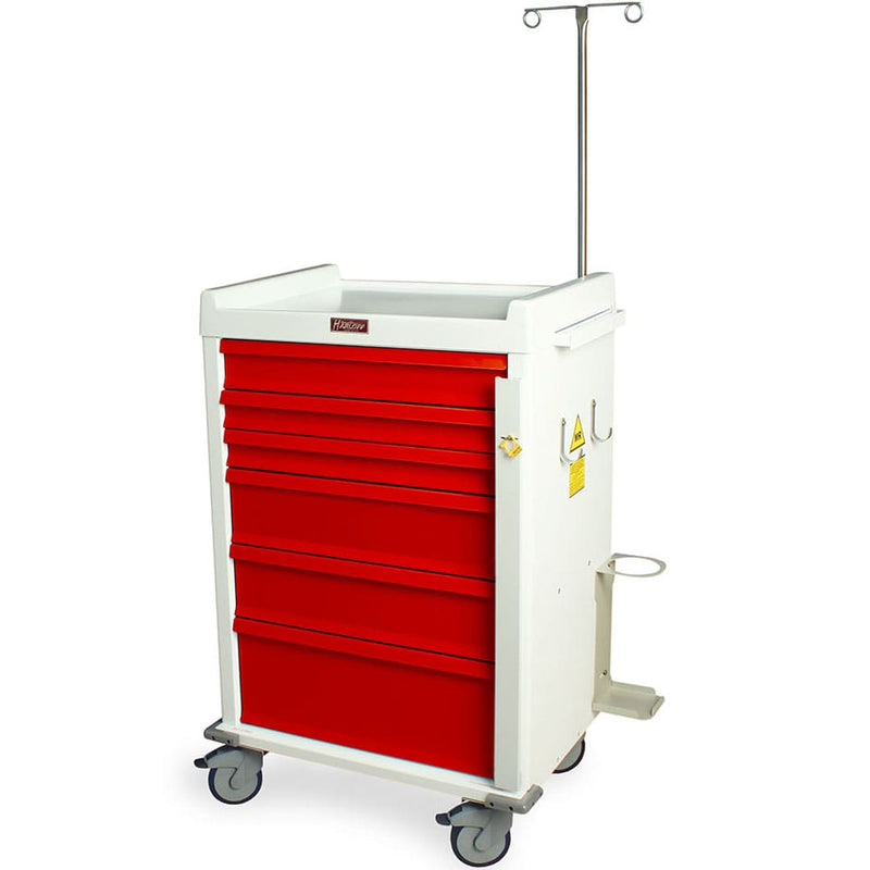 Harloff MR6B-EMG MR-Conditional Emergency Cart  Yellow