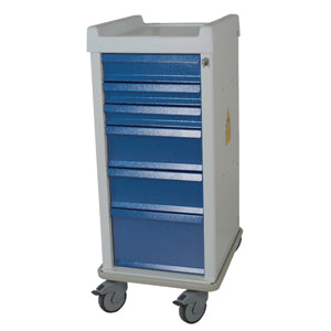 Harloff MRN6K MR-Conditional 6 Drawer Anesthesia Cart W/Key Lock, Standard Package  Yellow