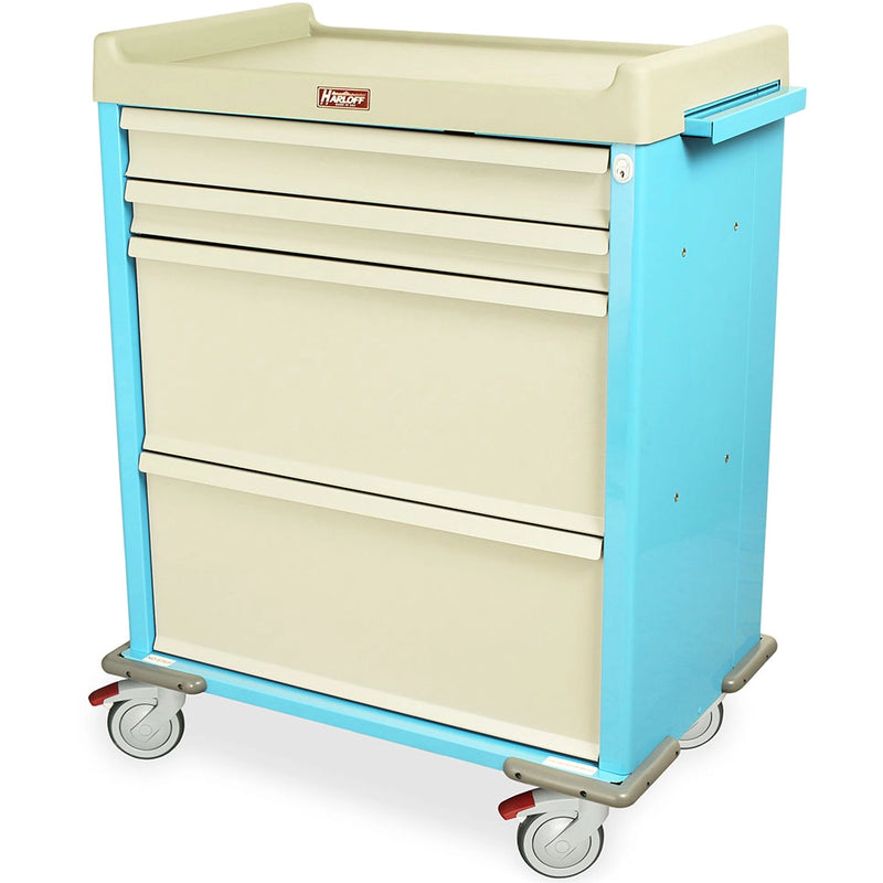 Harloff SL100DSPN DISPILL Medication Cart - Light Blue