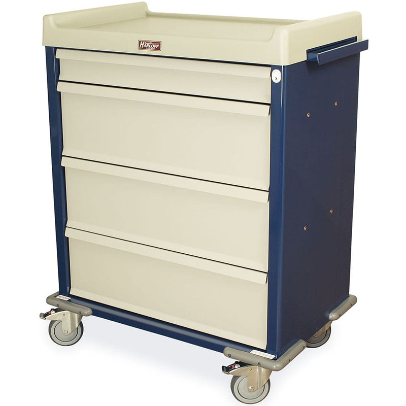 Harloff SL270MOT Medicine-On-Time Medication Cart  With Specialty Package - Yellow