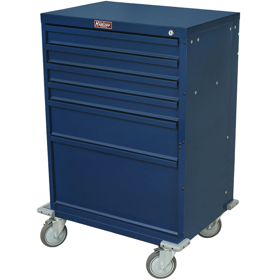 Harloff V30-6K V-Series Procedure Cart - Navy