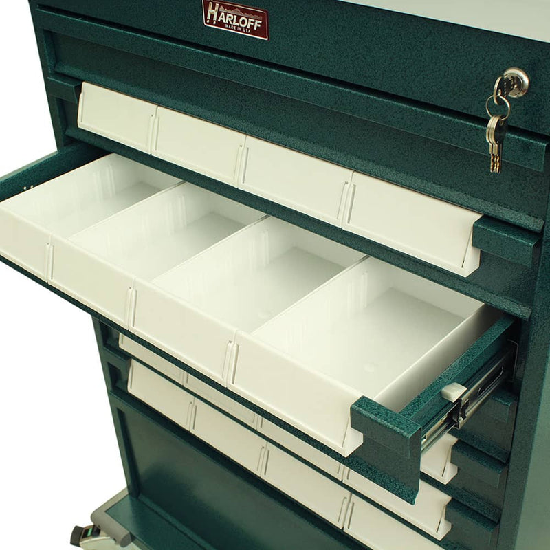 Harloff Value Med-Bin Cart with Key Lock 