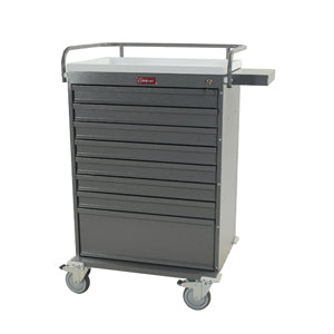 Harloff VLT216BOX Value Line Med Cart, 216 Unit Dose Boxes W/Narcotics Box  Specialty, E-Lock, Yellow