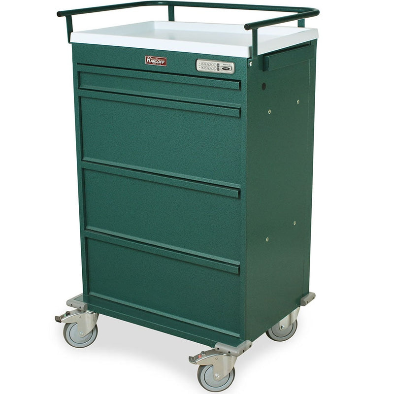 Harloff VLT360PC Value Line Punch Card Medication Cart  With Electronic Pushbutton Lock and Specialty Pack