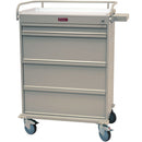 Harloff VLT480PC Value Punch Card LTC Medication Cart  With Specialty Package - Sand