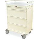 Harloff VLT480PC Value Punch Card LTC Medication Cart  With Specialty Package - Yellow