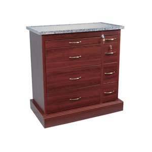 Harloff WV600PC Wood 600 Capacity Punch Card Cart  Standard; Buffalo Oak