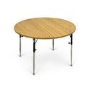 Hausmann 48" Round Table - Natural Oak with Adjustable Legs