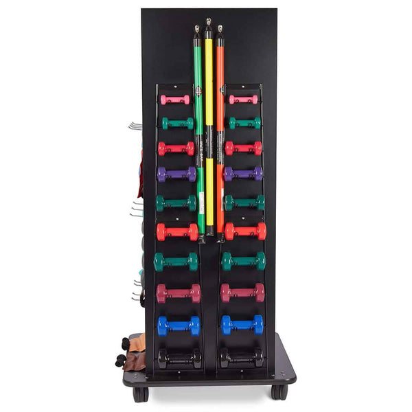 Hausmann Accessorized Multi-Purpose Weight Rack with Drawer Storage and ...