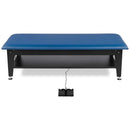 Hausmann ADA Bariatric Electric Hi-Lo Treatment Table with Storage Shelf Lowered