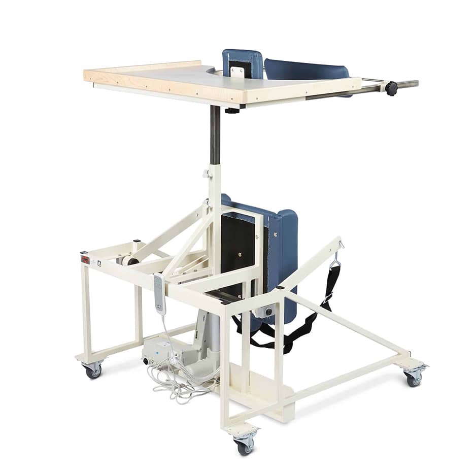 Hausmann Bariatric Electric Hi-Lo Stand-In Table with Electric Patient Lift