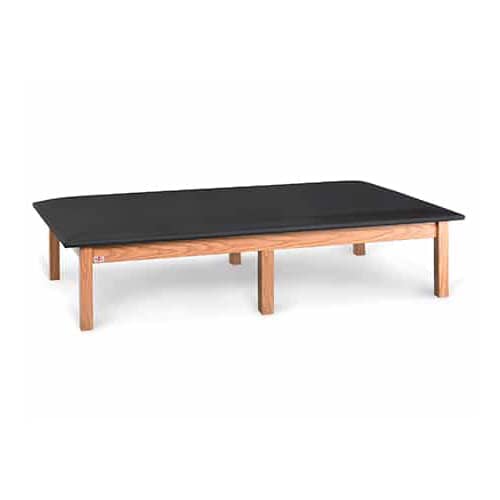 Hausmann Bariatric Upholstered Mat Platform  6' x 8' with Folkstone Gray Laminate and Gray Viny