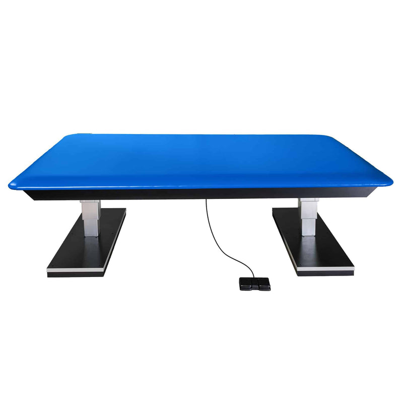 Hausmann Dual Lift Powermatic Bariatric Electric Hi-Lo Mat Platform Table  6' x 8' with Gray Vinyl Mat