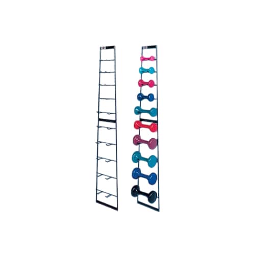 Hausmann Economy Wall Dumbbell Rack  Accessorized
