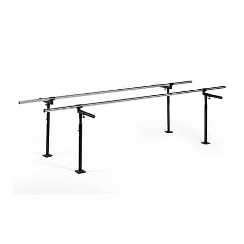 Hausmann Height and Width Adjustable Floor Mounted Parallel Bars  20' Length