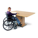 Hausmann Hydraulic Lift Table  Natural Oak - 36" x 60"