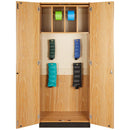 Hausmann Thera-Wall Modular Therapy Storage System  Model 8250 - Accessorized with Maple Laminate