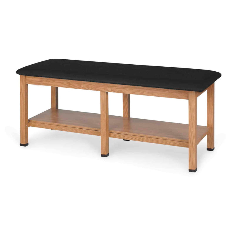 Hausmann Timber Premier 6-Leg H-Brace Treatment Table with Slate Gray Laminate and GS Backrest
