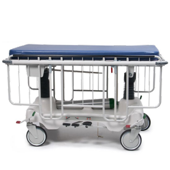 Hausted Pediatric Transport Stretcher - Rails Down