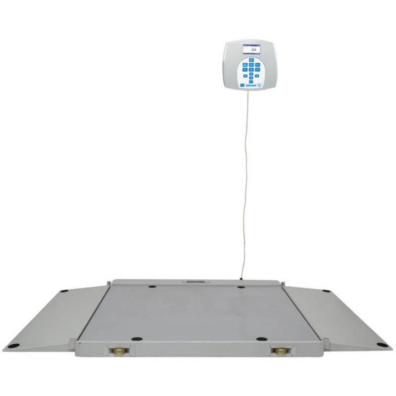 Health o meter 2700 Digital Wheelchair Dual Ramp Scale with XL Platform  Pounds or Kilograms; Wireless enabled