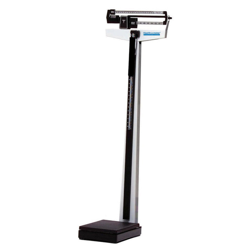 Health o meter 402LB Mechanical Beam Scale with Height Rod  Base Scale