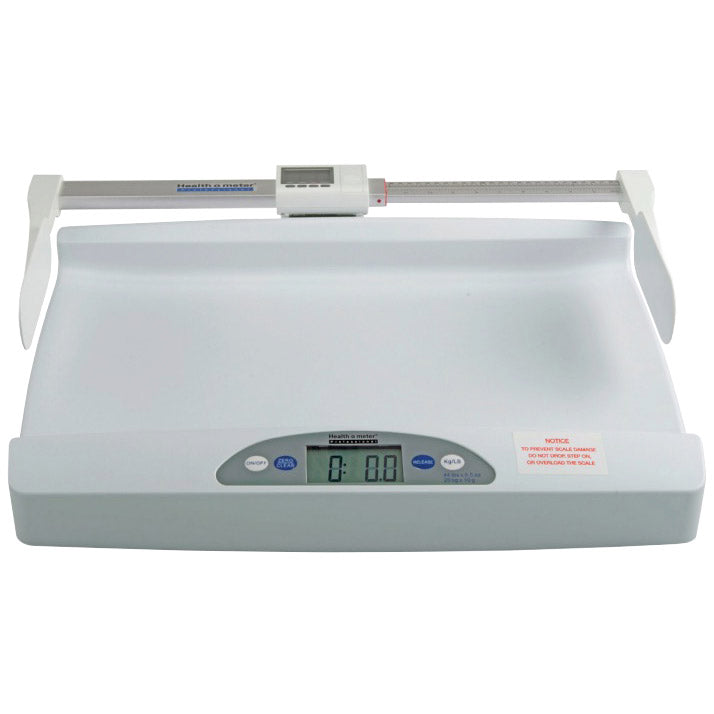 Health o meter 553 Digital Pediatric Tray Scale with Height Rod  Scale (LB and KG) with Digital Height Rod and Cart