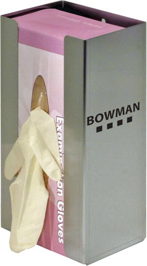 Marketlab Bowman Stainless Steel Glove Dispenser  Dispenser, Holds One Box of Gloves, Two-Way Keyhol