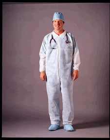COVERALL FL RESIST W/ZIPPER XLELASTIC CUFFS 25/CS