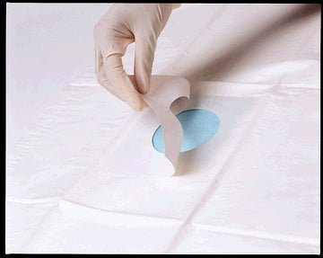 Busse Towels/Drapes  Drape, 3" Round Fenestration, Sterile, Adhesive Pa